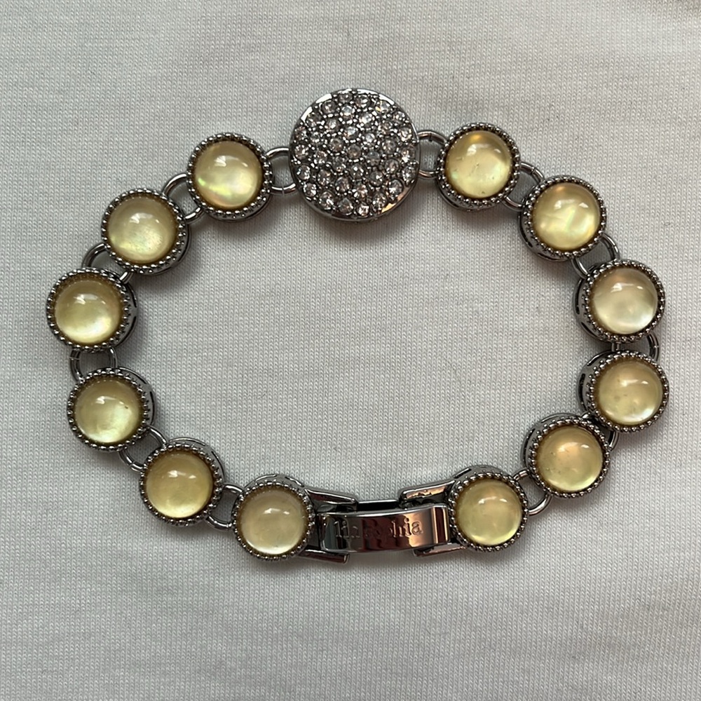 Lia Sophia Yellow and Silver Bracelet